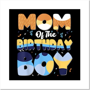 Mom And Dad Birthday Boy Dog Family Matching Posters and Art